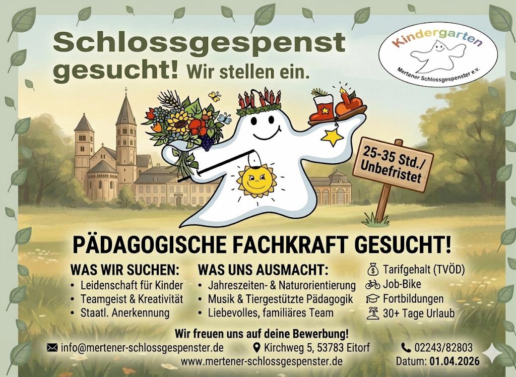 Jobsuche für eine Pädagogische Fachkraft 25-35h /Woche